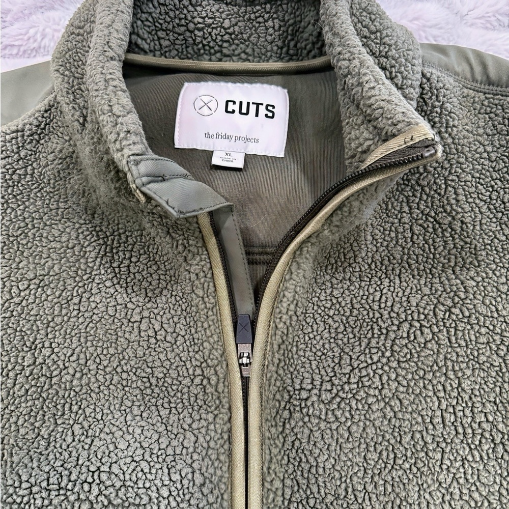 CUTS by The Friday Projects Polartec® Sherpa Full Zip | Pine Signature-fit - XL